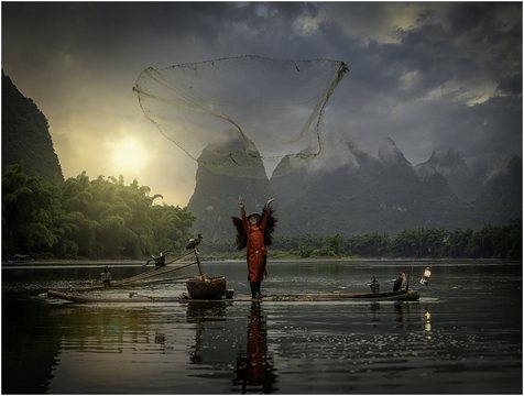 Cormoran fisherman